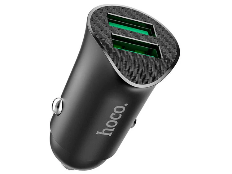 АЗП Hoco Z39 Farsighted 2USB/QC3.0/18W + кабель Type-C black