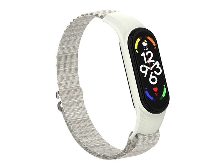 Ремінець силікон Alpine Loop Mi Band 5/6/7 white