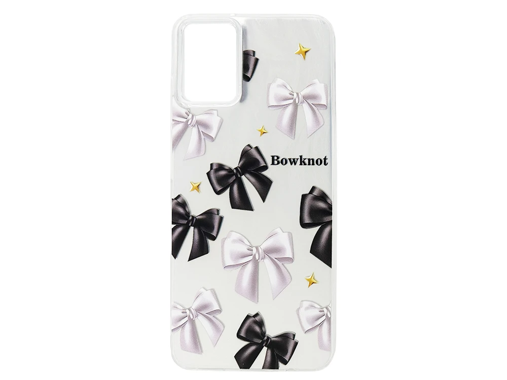 Накладка Paint Stroke Bowknot Samsung A06 silver