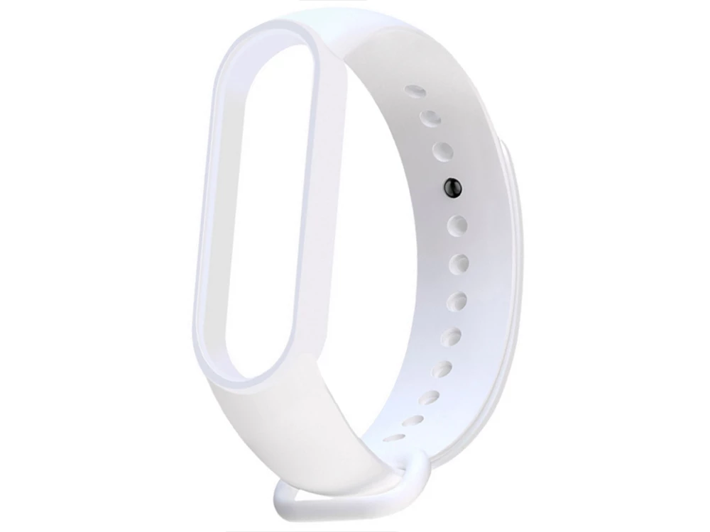 Ремінець силікон Mi Band 7 white