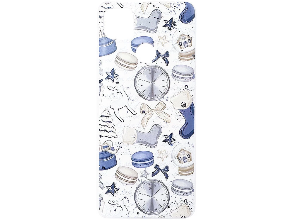 Силиконовый чехол Print Redmi 9C/10A Holiday mood blue