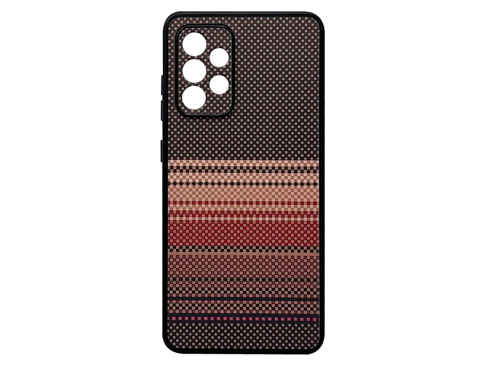 Накладка Elite Carbonique Samsung A52/A52s beige/red/black