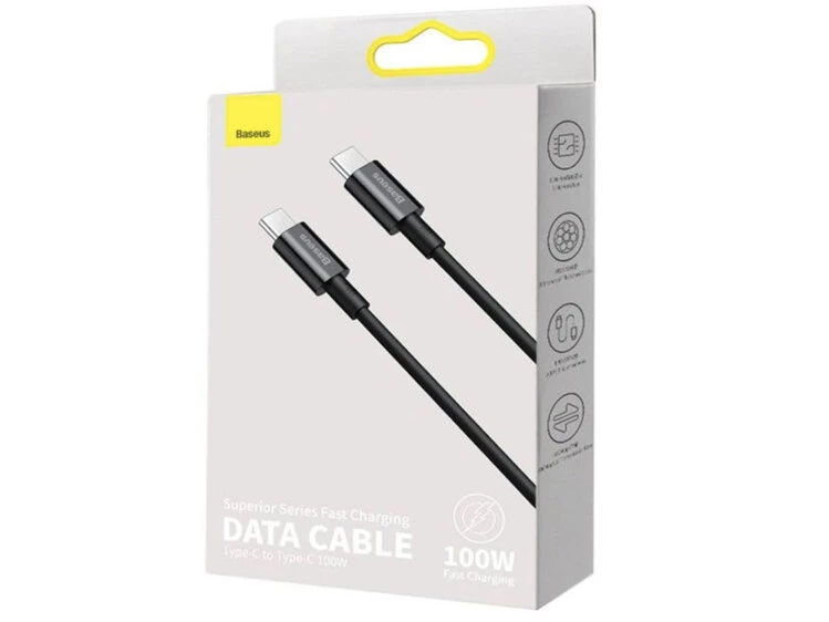 Кабель Baseus Superior Series Type-C to Type-C PD 100W (1m) black