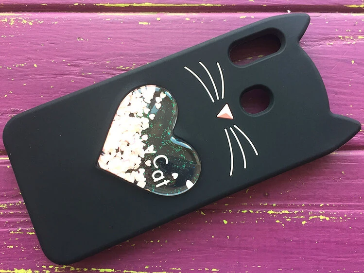 3D КОШКА Любов Samsung M20 Черный