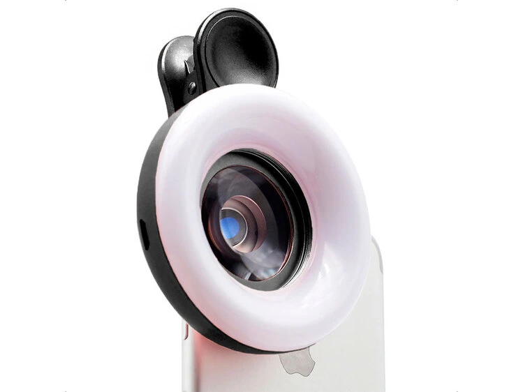 Макро лінза LQ-190 + led flash light black