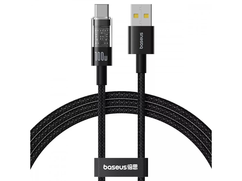 Кабель Baseus Gem Type-C 100W (2m) black