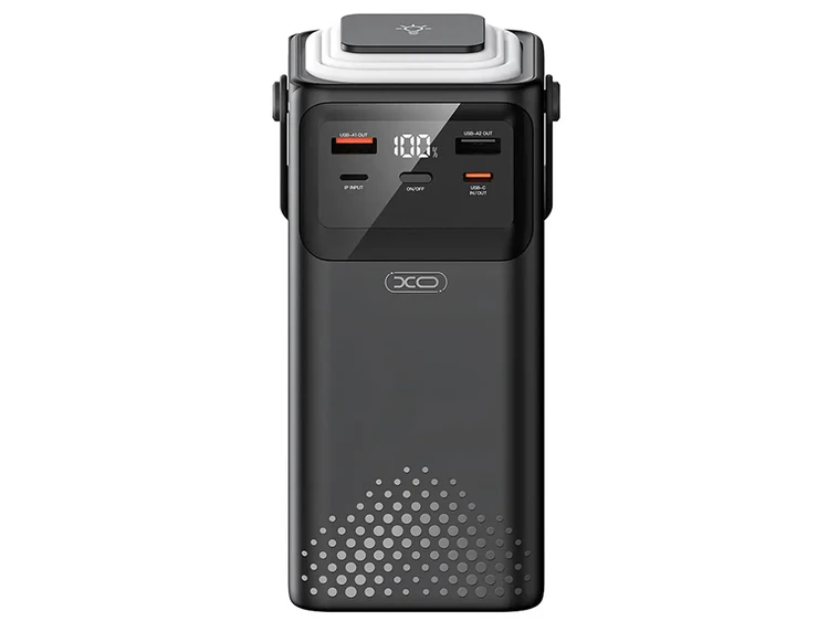 Power Bank XO PR286 50000 mAh lightning/micro/Type-C/USB + LED Lamp black