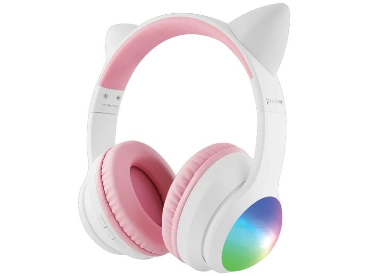Навушники Proove Kids LumiCat Wireless white/pink
