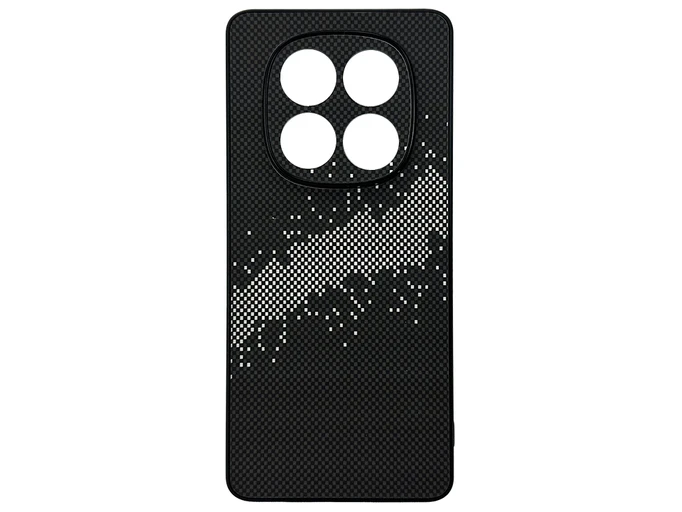 Накладка Elite Carbonique Redmi Note 14 Pro black/white