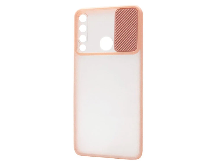 Matte case hide camera Huawei P40 Lite E pink